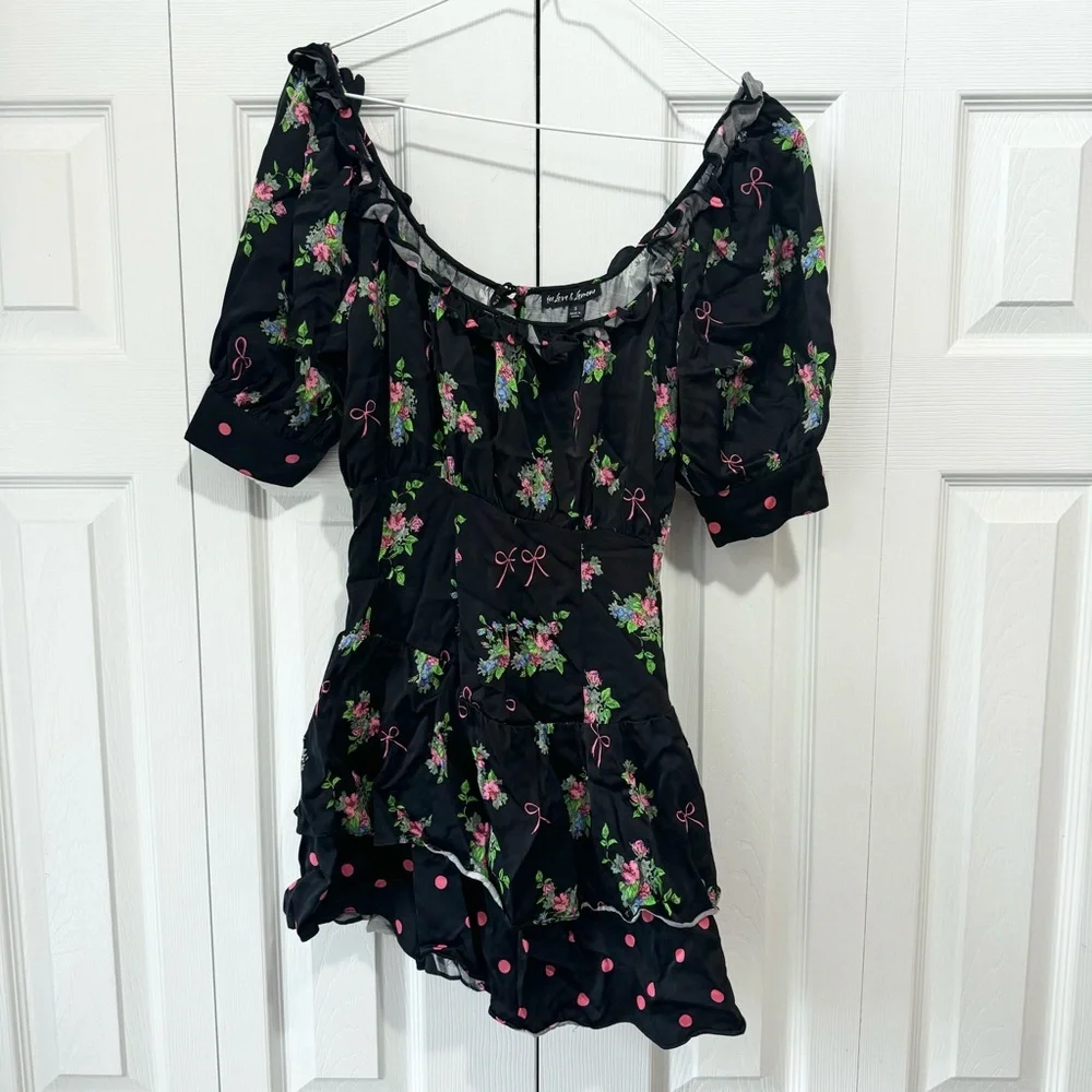 The For Love & Lemons Wilson Mini Dress SMALL - Picture 4 of 7